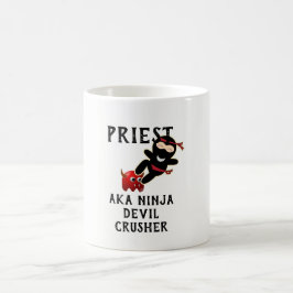 Taza De Café Gracioso regalo de sacerdote conocido como cruzado