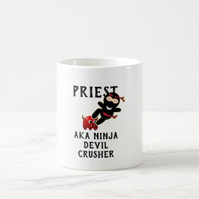 Taza De Café Gracioso regalo de sacerdote conocido como cruzado (Centro)