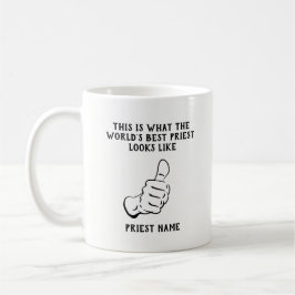 Taza De Café Gracioso regalo de sacerdote el mejor ejemplar núm