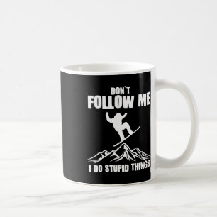 Taza De Café Gracioso regalo de Snowboard para hombres mujeres