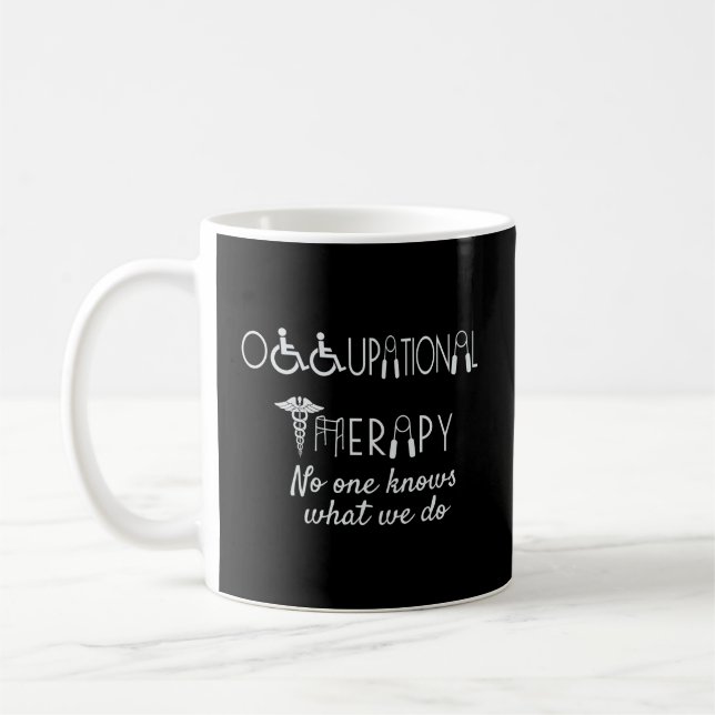 Taza De Café Gracioso regalo de terapia ocupacional para mujere (Izquierda)