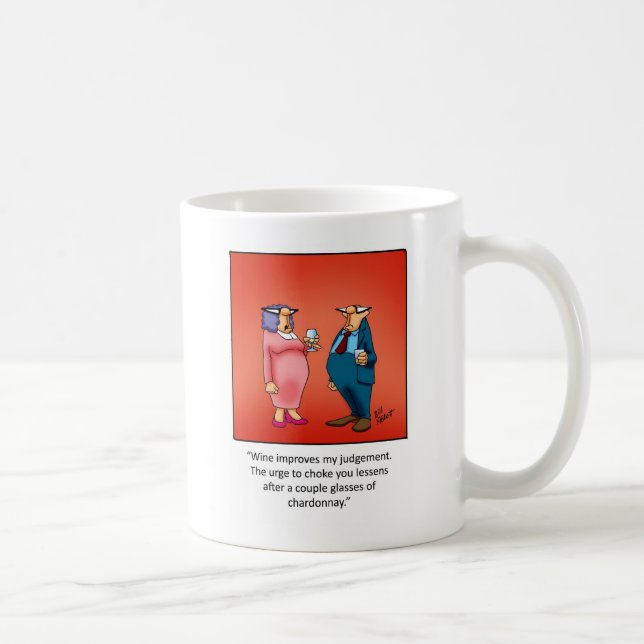 Taza De Café ¡Gracioso regalo de vino! (Derecha)