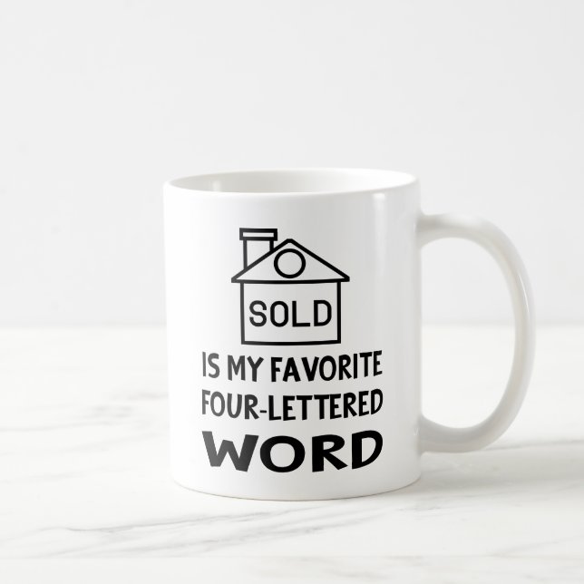 Taza De Café Gracioso regalo del agente inmobiliario House Brok (Derecha)