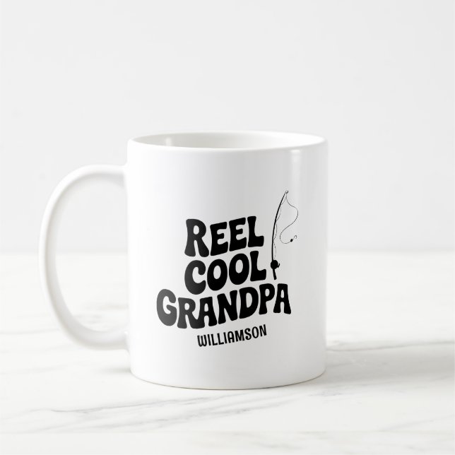 Taza De Café Gracioso regalo del Día de los Padres del Abuelo G (Izquierda)