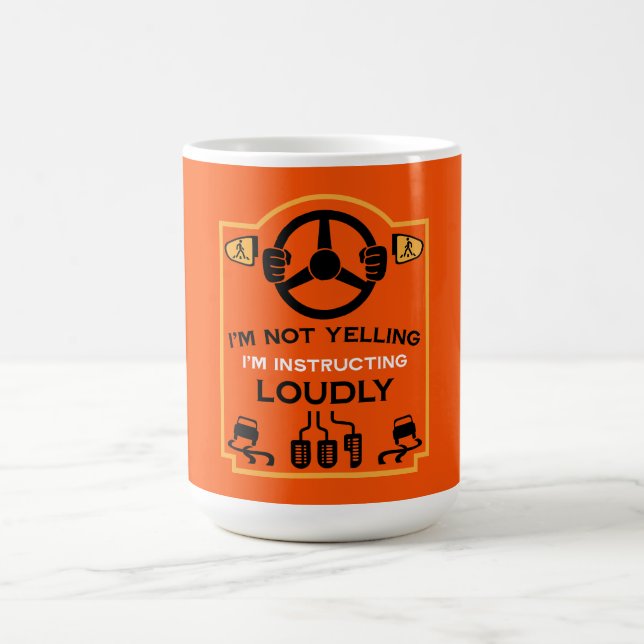 Taza De Café Gracioso regalo del instructor de conducción (Centro)