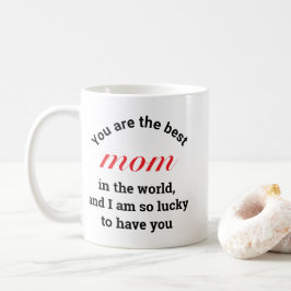 Taza De Café Gracioso regalo Día de la Madre moderno de tipogra