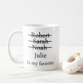 Taza De Café Gracioso regalo favorito del Día de la Madre