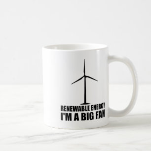 Taza De Café Gracioso regalo medioambiental de energía renovabl