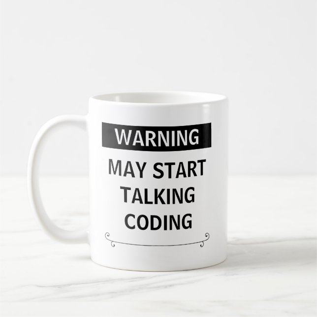 Taza De Café Gracioso Regalo Para Coders, Programadores (Izquierda)