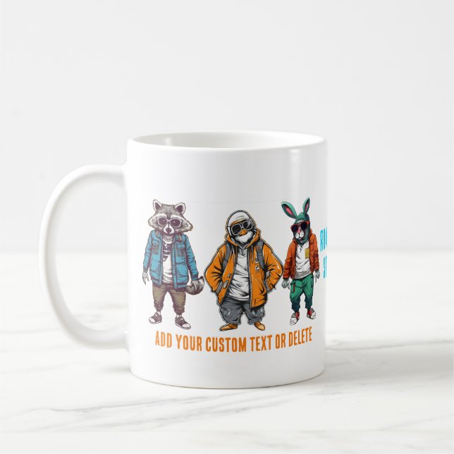 Taza De Café Gracioso regalo para los amantes de la moda animal (Izquierda)