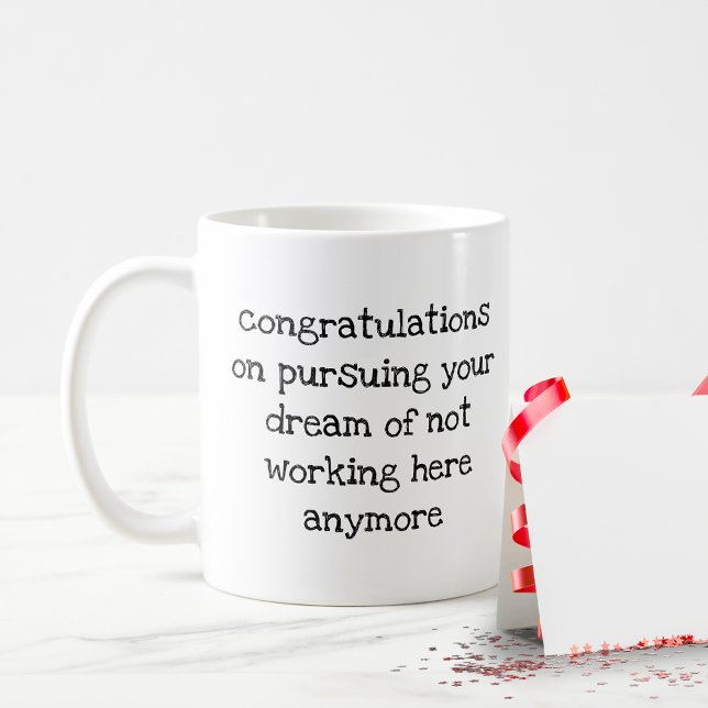 Taza De Café Gracioso regalo para los obreros Jefe que deja tra (Subido por el creador)