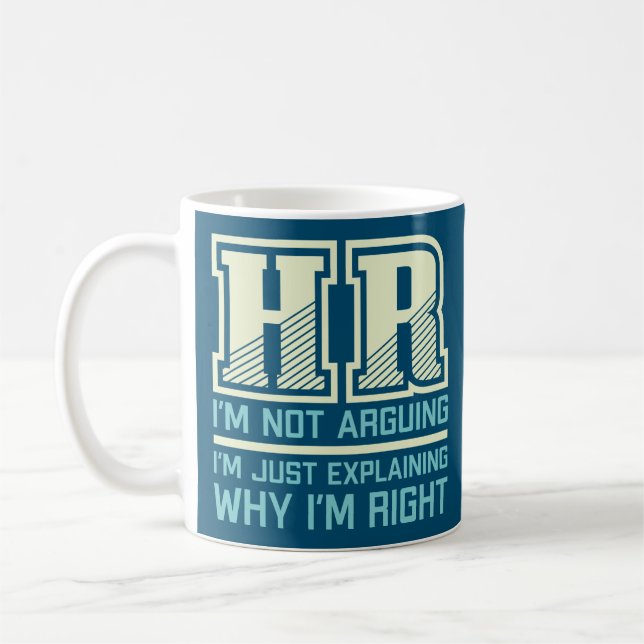 Taza De Café Gracioso regalo para persona de Recursos Humanos | (Izquierda)
