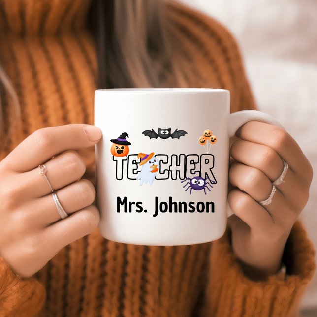 Taza De Café Gracioso regalo personalizado de profesor de Hallo (Subido por el creador)