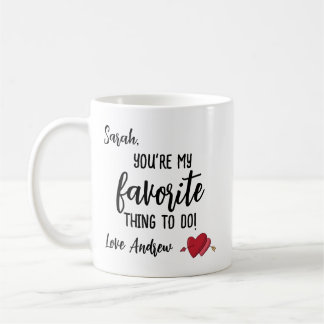 Taza De Café Gracioso regalo personalizado de San Valentín