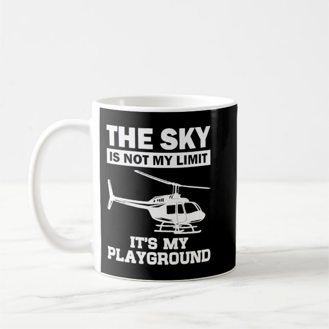 Taza De Café Gracioso Regalo Piloto De Helicópteros Para Hombre (Izquierda)