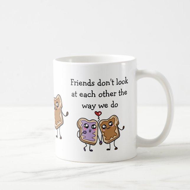 Taza De Café Gracioso regalo secreto de novio amor personalizad (Derecha)