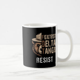 Taza De Café Gracioso resiste el miedo de los peones Delta Tang