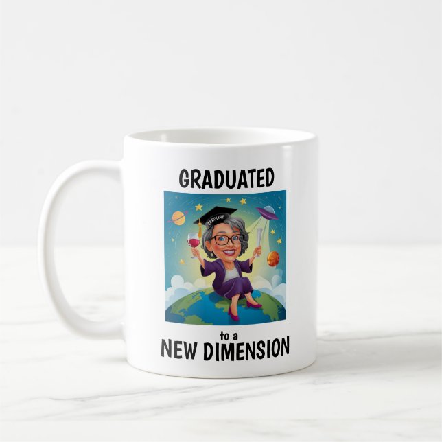 Taza De Café Gracioso retiro personalizado (Izquierda)
