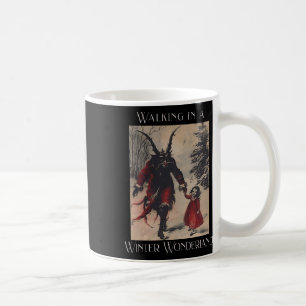 Taza De Café Gracioso Retro Caminando En Invierno Maravilla Mer