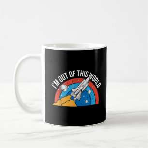 Taza De Café Gracioso Retro: Estoy Fuera De Este Cohete Espacia