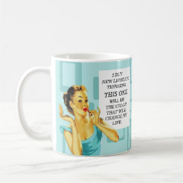Taza De Café Gracioso Retro Housewife Lipstick