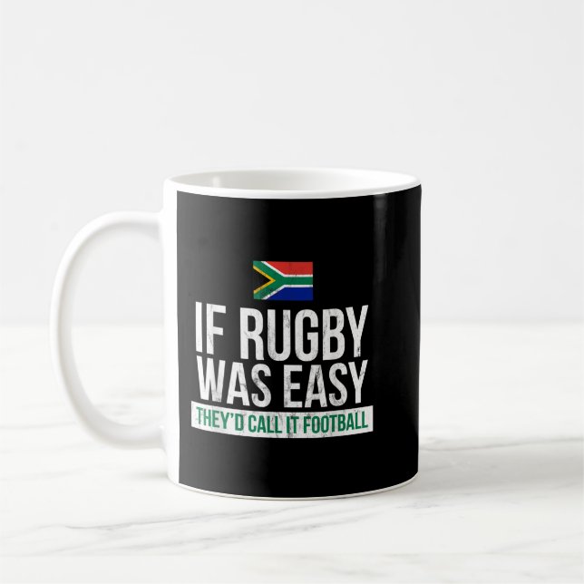 Taza De Café Gracioso Rugby Sudafricano - Rugby (Izquierda)