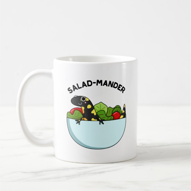 Taza De Café Gracioso salamandra animal pun (Izquierda)