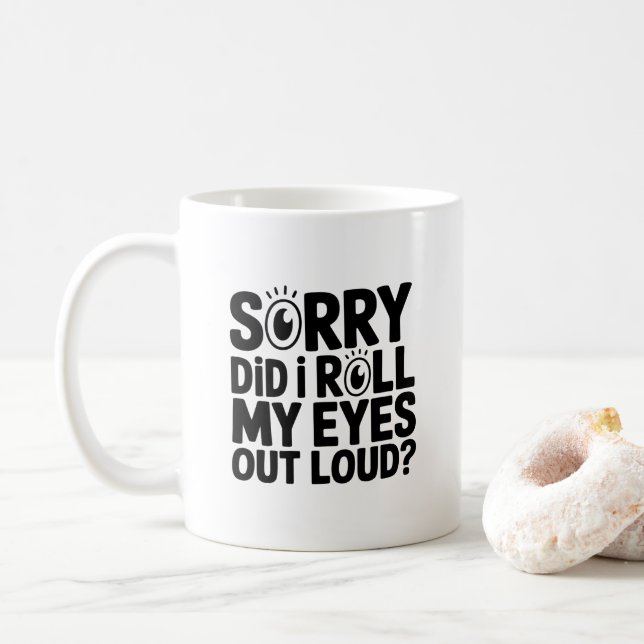 Taza De Café Gracioso sarcástico para amigos y colegas de traba (Con donut)