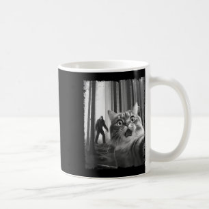 Taza De Café Gracioso Selfie De Gato Asustado Con Idea De Regal