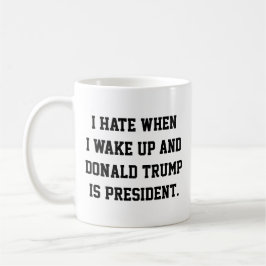 Taza De Café Gracioso tazón político contra Trump