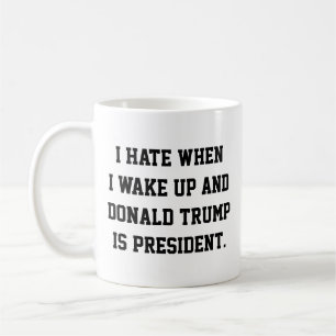 Taza De Café Gracioso tazón político contra Trump