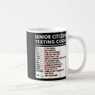 Taza De Café Gracioso Tee de Código de Textos para Ciudadanos M