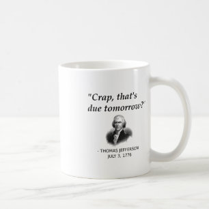 Taza De Café Gracioso Thomas Jefferson Estudiante De Historia D