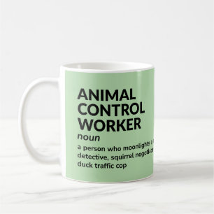 Taza De Café Gracioso trabajador de control animal regalo Mug