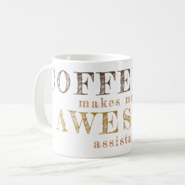 Taza De Café Gracioso trabajo de oficina personalizado tipograf