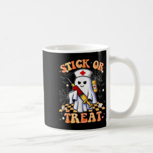 Taza De Café Gracioso Truco O Tratamiento De Enfermeras De Hall