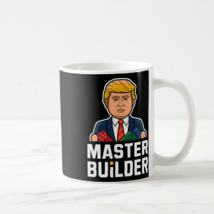Taza De Café Gracioso Trump Master Builder Building Blocks Gift