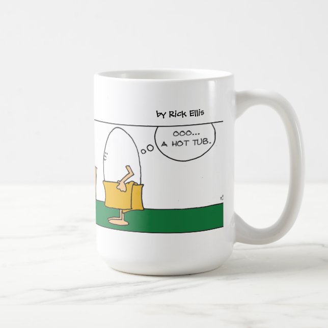 Taza De Café Gracioso Tub caliente humpty Dumpty (Derecha)