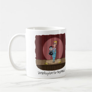 Taza De Café Gracioso Ventriloquismo para principiantes Tarjeta
