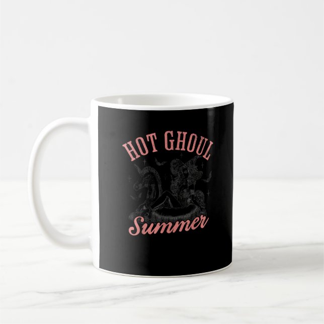 Taza De Café Gracioso verano de verano de Halloween Hot Ghoun (Izquierda)
