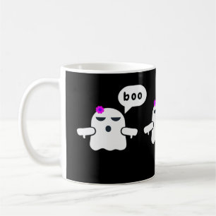 Taza De Café Gracioso Y Colorido Boo De Chica De Desaprobación