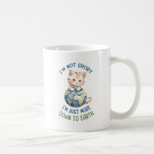 Taza De Café Gracioso y lindo gato - Abajo a la Tierra (2)