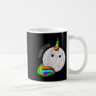 Taza De Café Gracioso Yarn Art Unicorn - Yarn Horn Crochet Pict