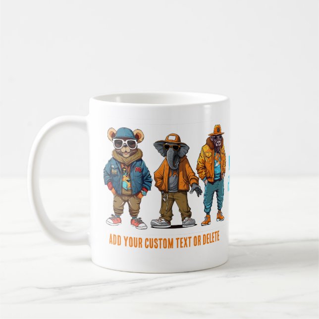 Taza De Café Graciosos animales regalan café de moda (Izquierda)