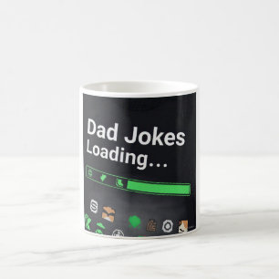 Taza De Café Graciosos Chistes de papá cargando barra de progre