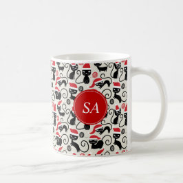 Taza De Café Graciosos gatitos de Cute vistiendo Navidades de S