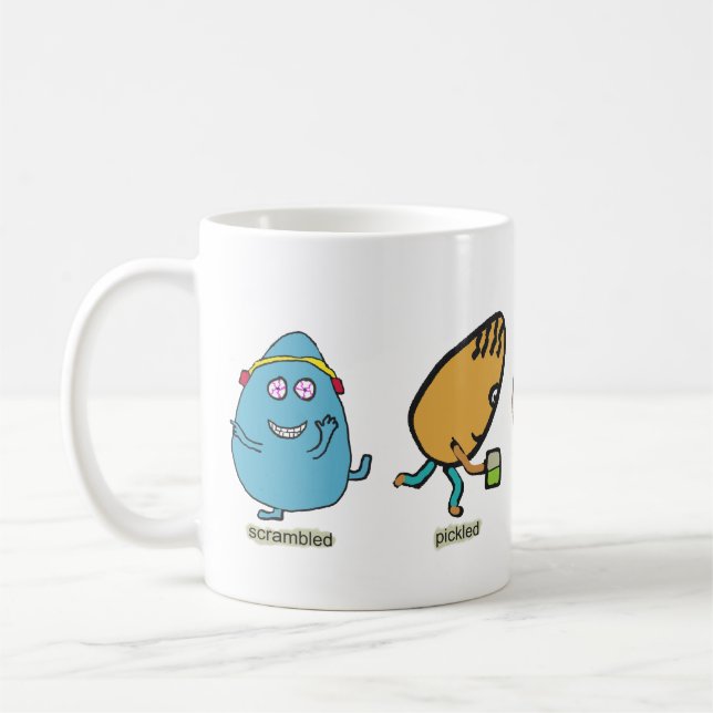 Taza De Café Graciosos Huevos (Izquierda)