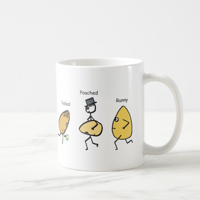 Taza De Café Graciosos Huevos (Derecha)