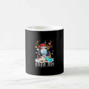 Taza De Café Graciosos Navidades de cerdo guineanos enfrentan m