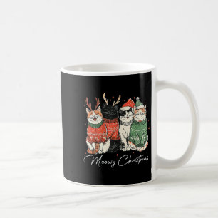 Taza De Café Graciosos Navidades Meowy Gatos De Navidad Para Ho